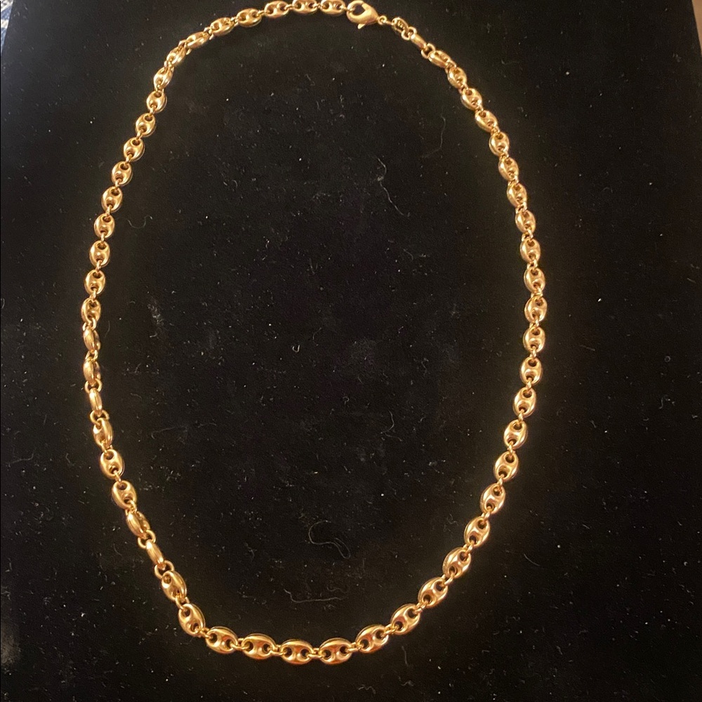 Elegant Gold Filled Gucci Link Necklace